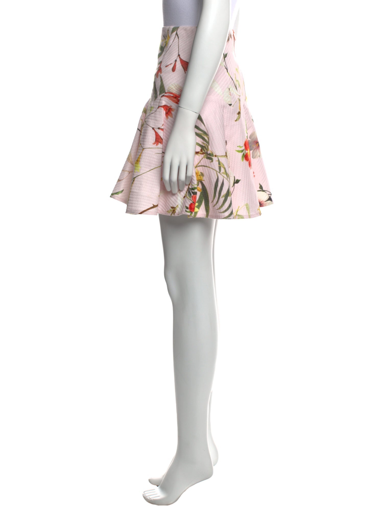 Ted Baker Floral Print Mini Skirt w/ Tags