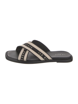 Ted Baker Leather Printed Slides