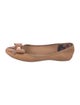Ted Baker Leather Bow Accents Ballet Flats