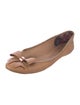 Ted Baker Leather Bow Accents Ballet Flats