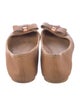 Ted Baker Leather Bow Accents Ballet Flats