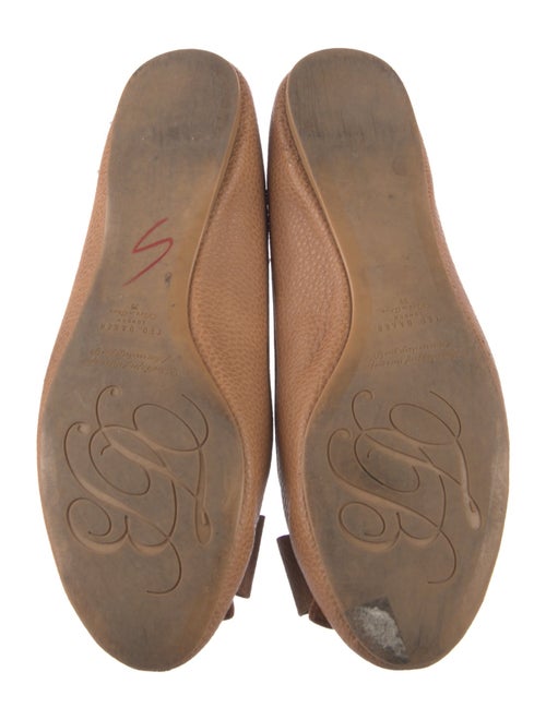 Ted Baker Leather Bow Accents Ballet Flats