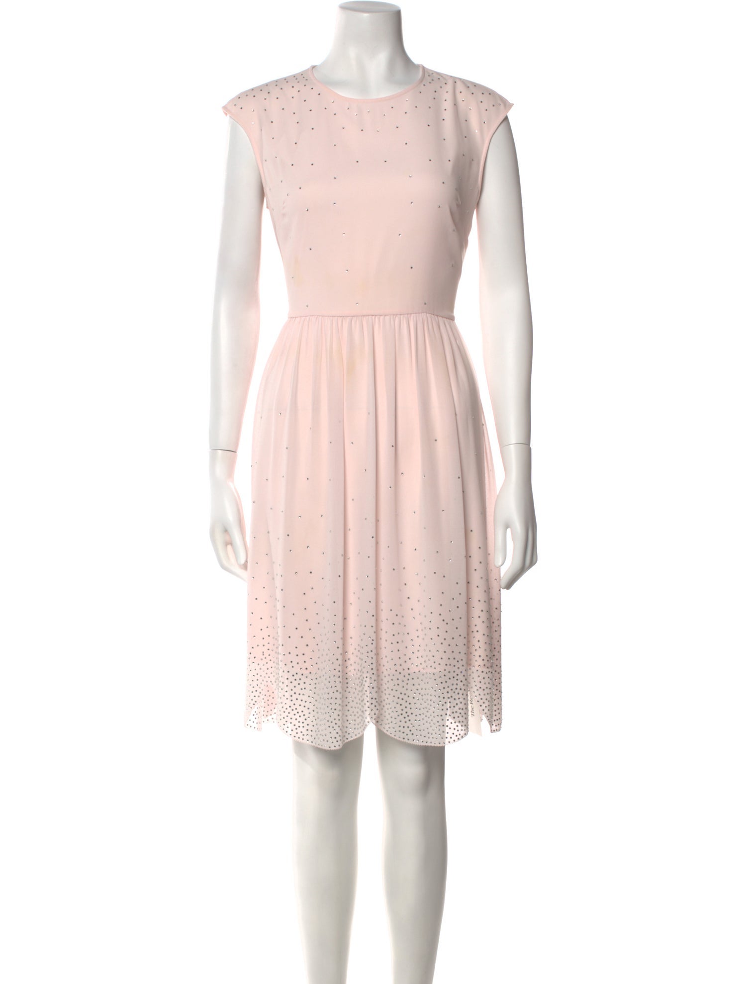 Ted Baker Polka Dot Print Knee-Length Dress