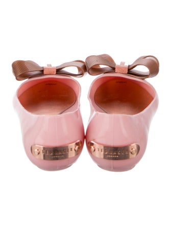 Ted Baker Patent Leather Bow Accents Flats
