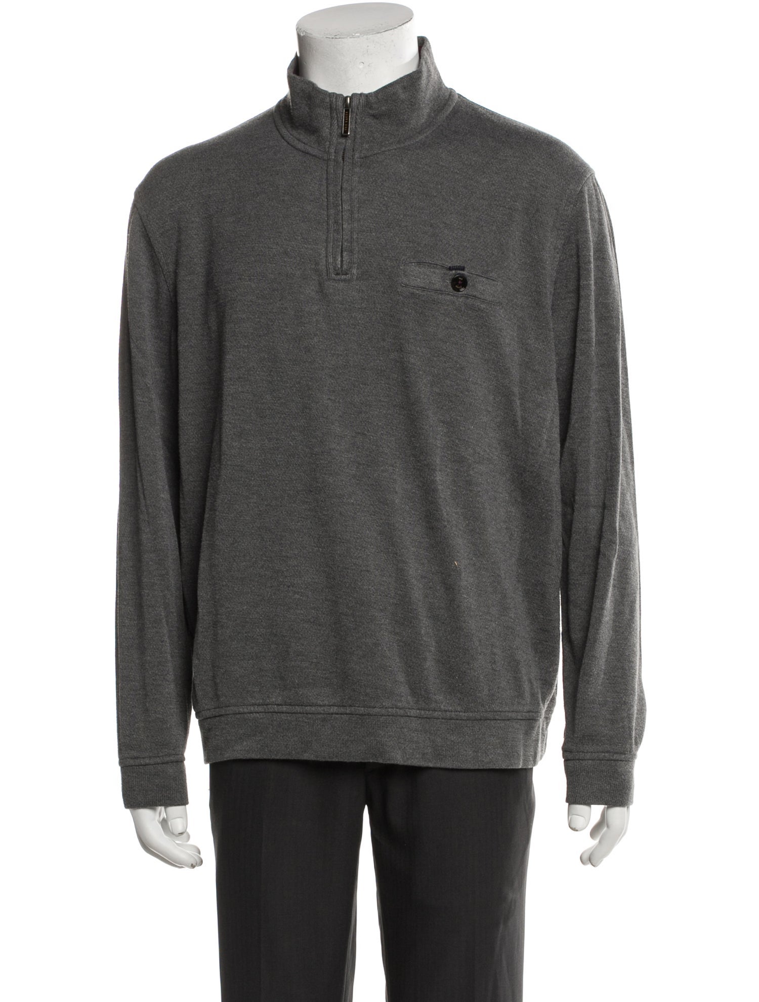 Ted Baker Mock Neck Long Sleeve Polo Sweater