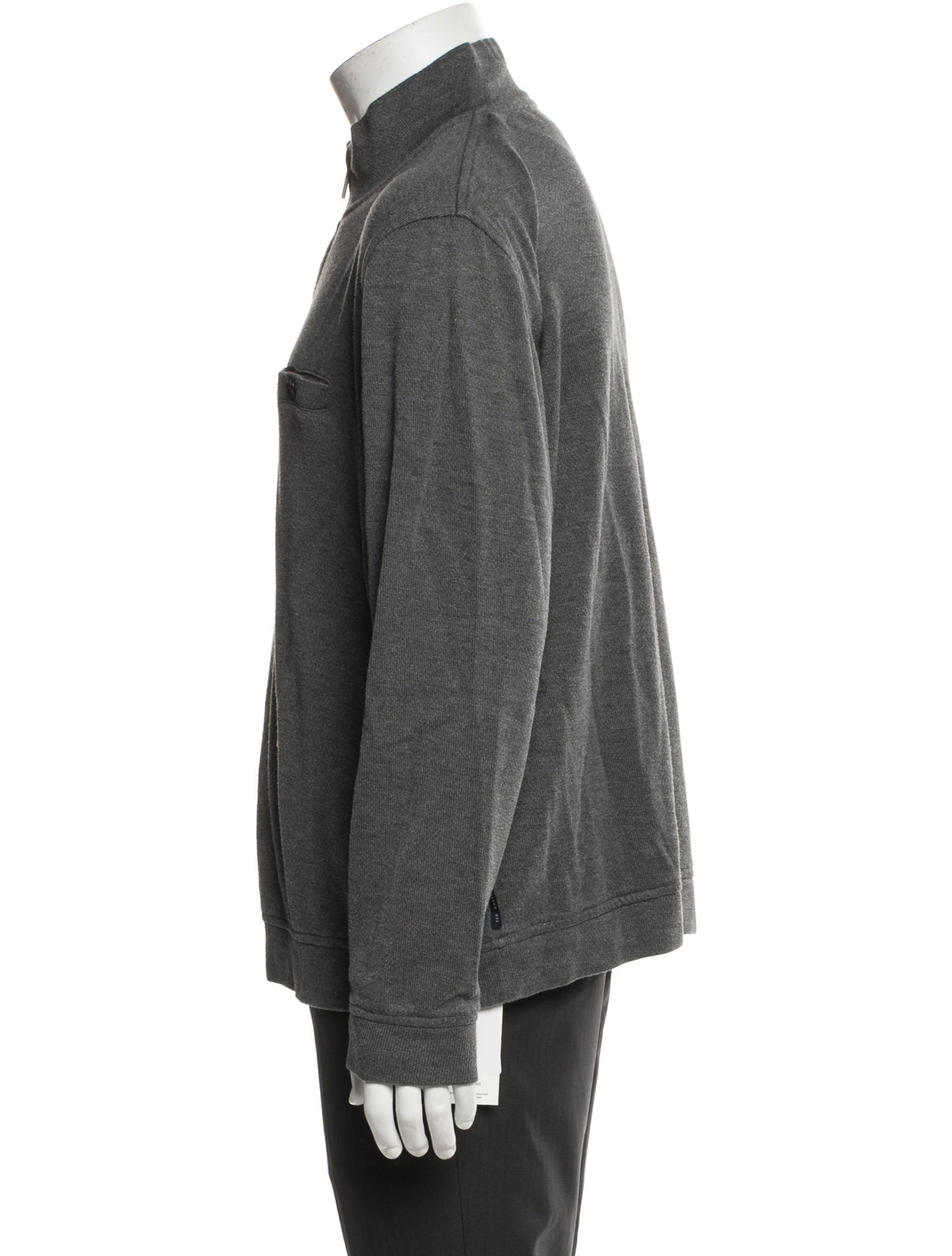 Ted Baker Mock Neck Long Sleeve Polo Sweater