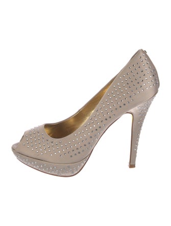 Ted Baker Satin Crystal Embellishments Pumps