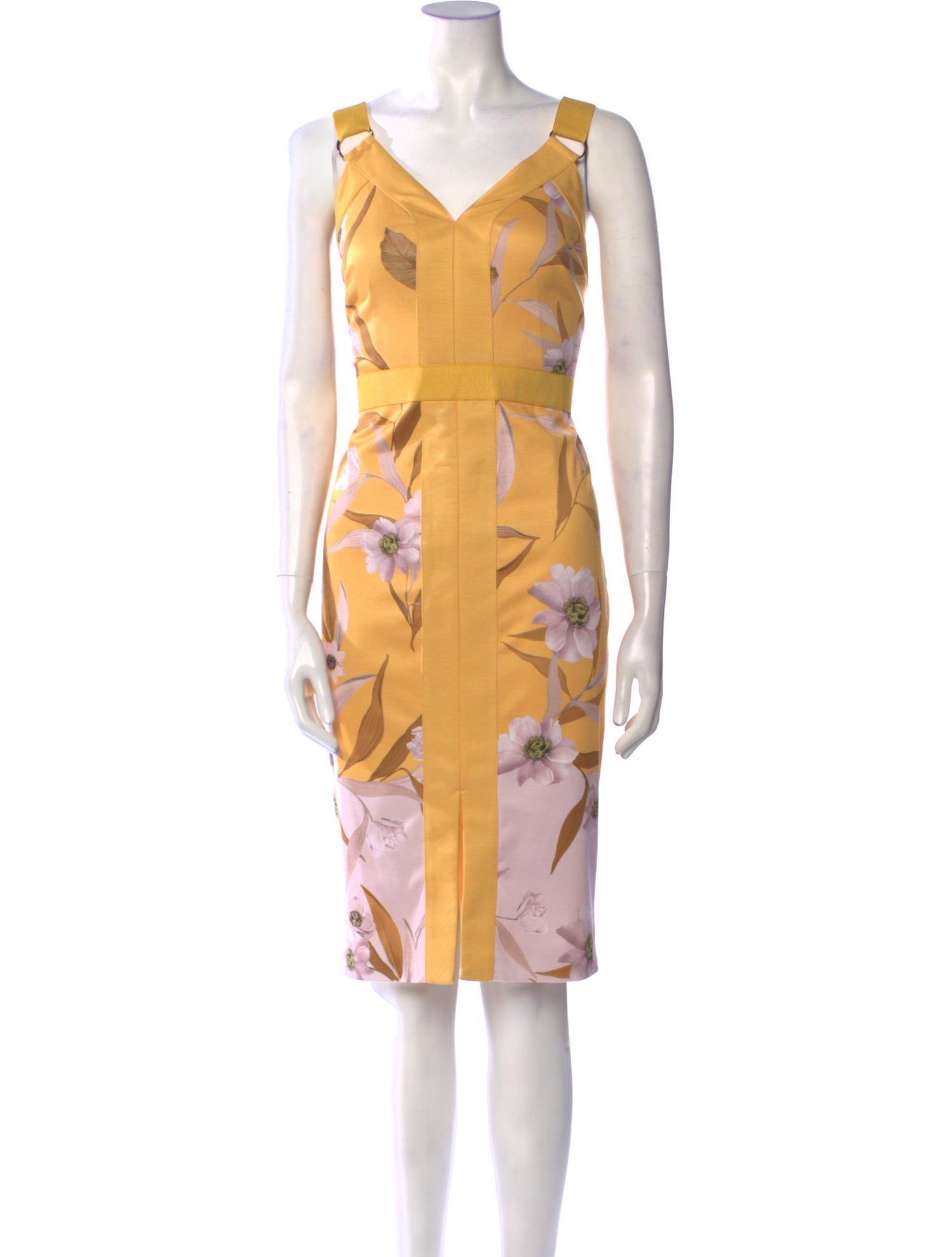 Ted Baker Floral Print Knee-Length Dress