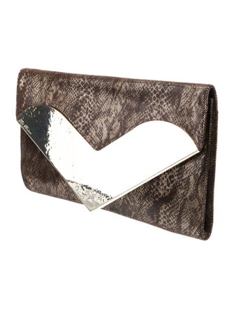 Ted Baker Embossed Leather Clutch