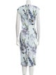 Ted Baker Floral Print Midi Length Dress