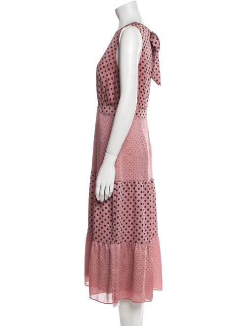Ted Baker Polka Dot Print Midi Length Dress