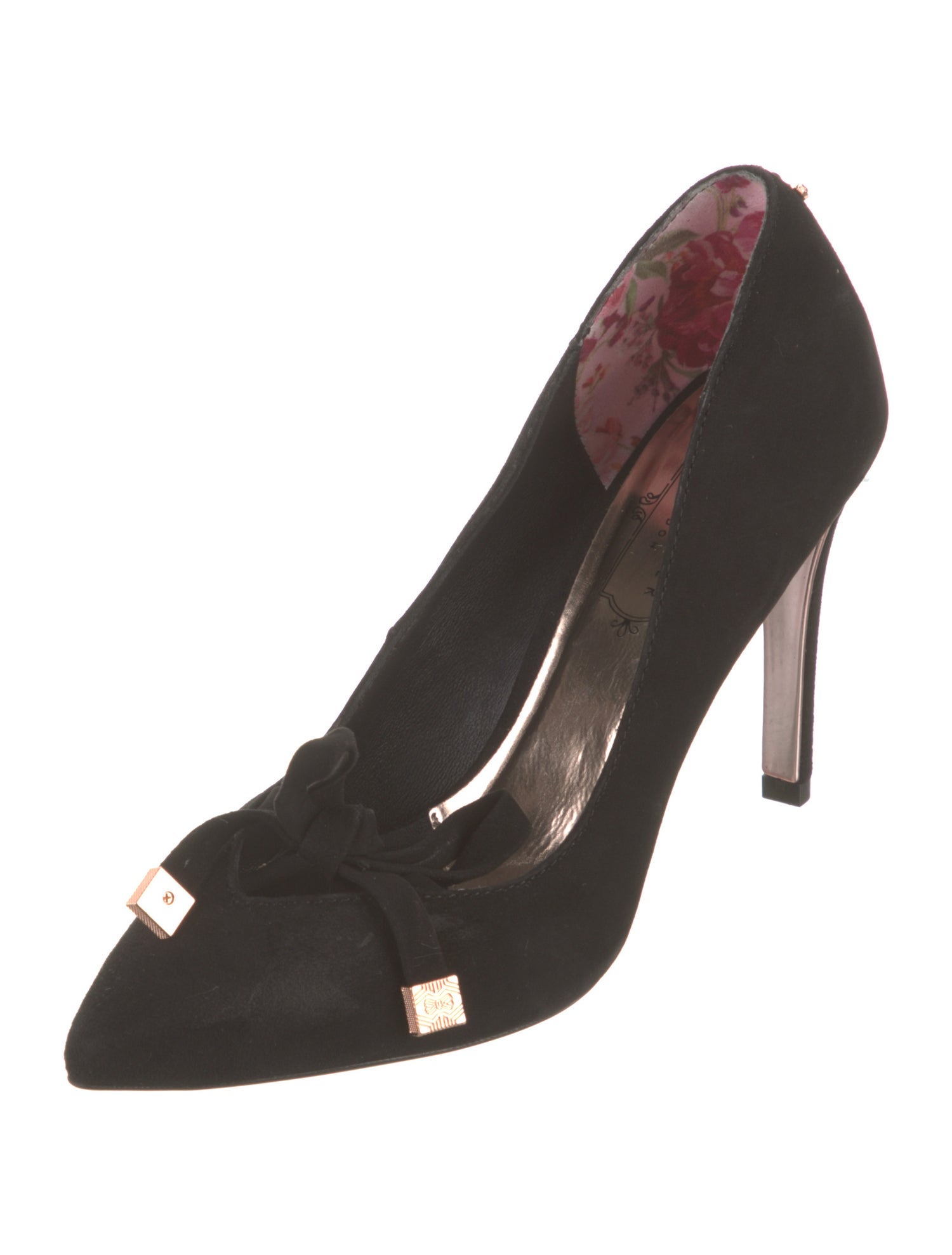 Ted Baker Suede Bow Accents Pumps