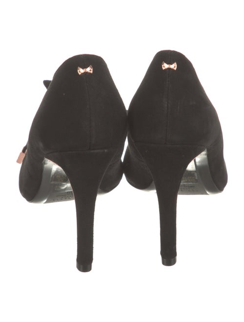 Ted Baker Suede Bow Accents Pumps