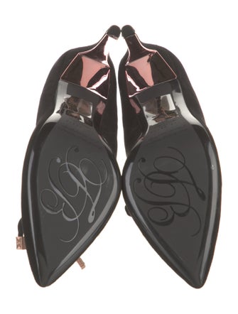 Ted Baker Suede Bow Accents Pumps