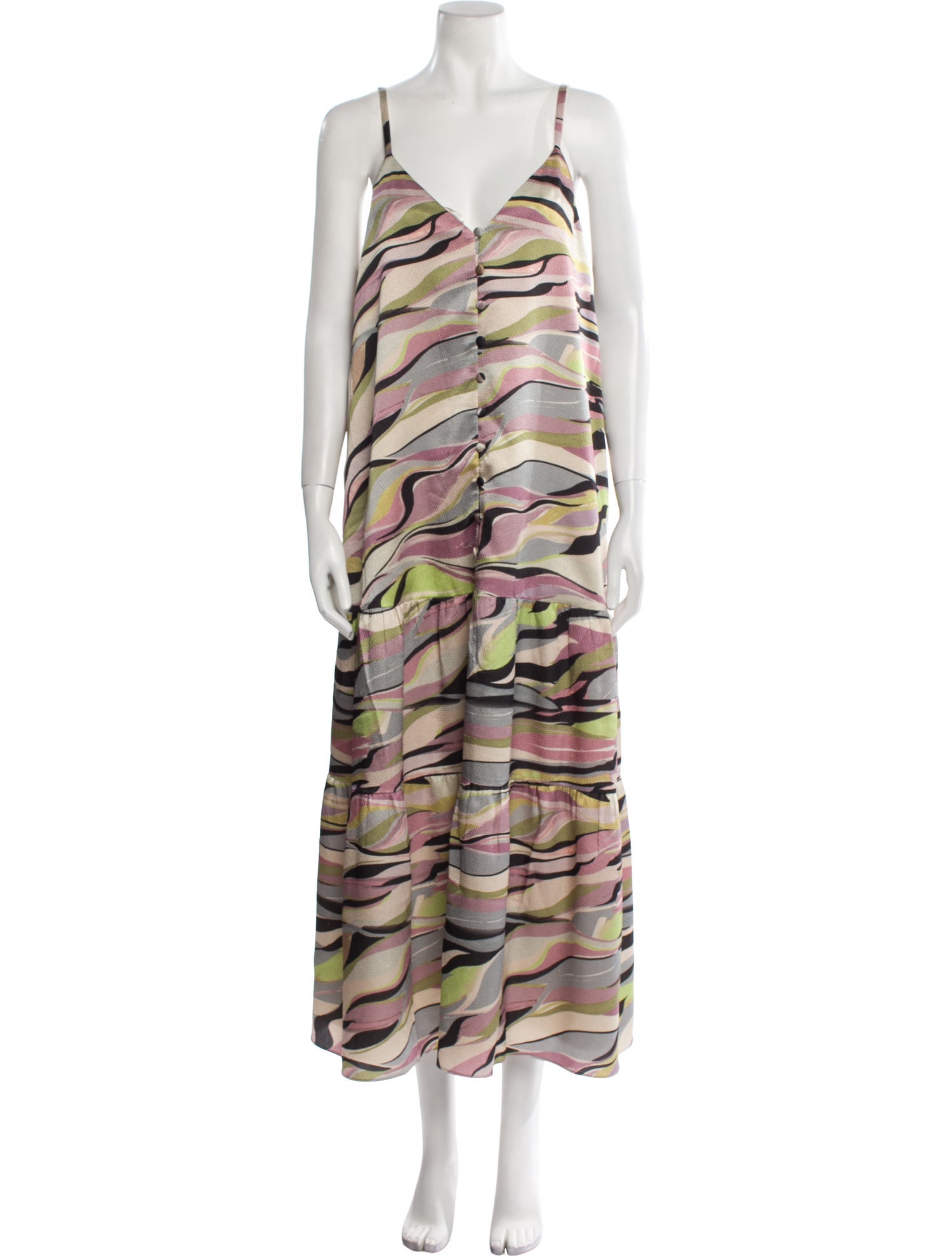 Ted Baker Printed Long Dress w/ Tags