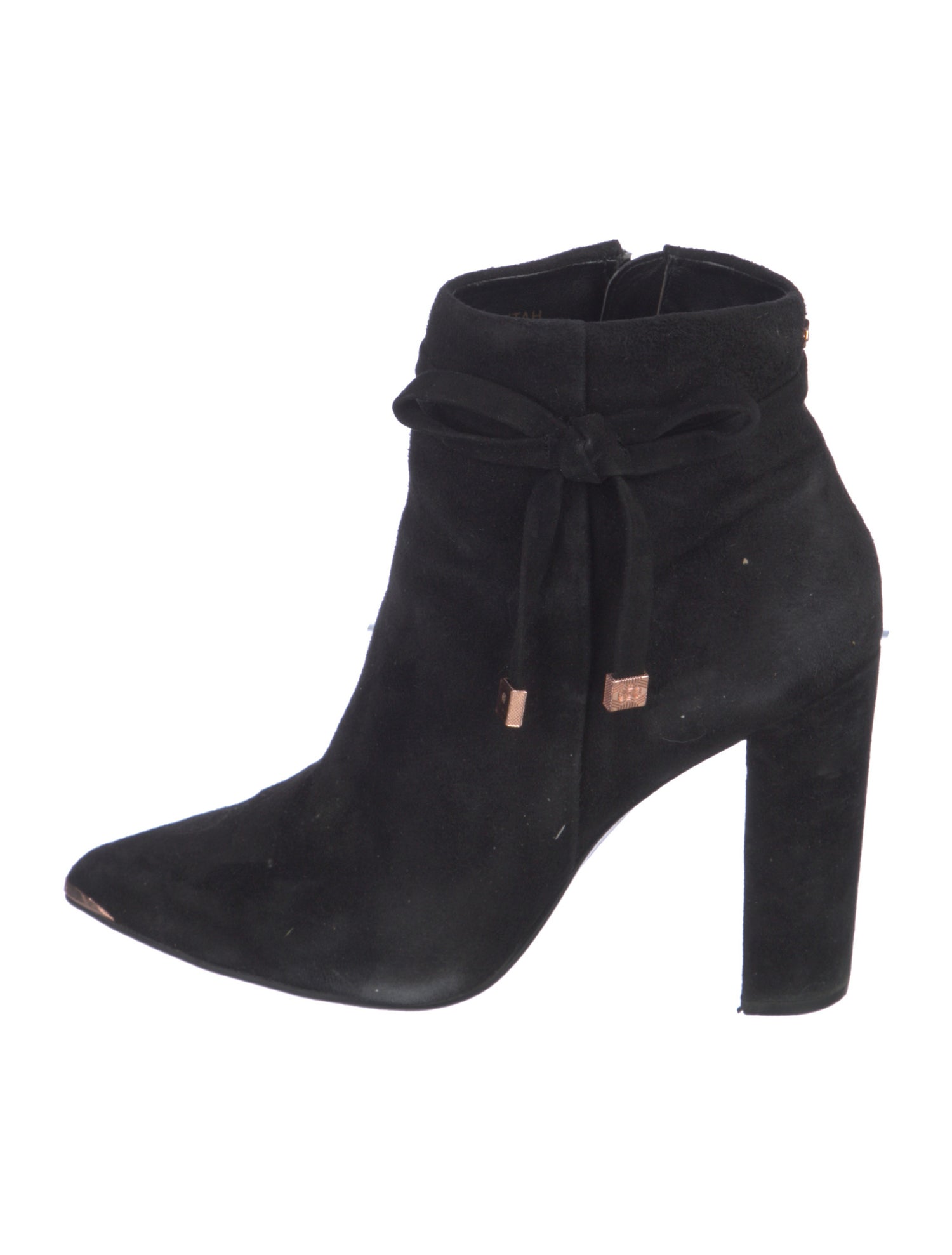 Ted Baker Suede Bow Accents Boots
