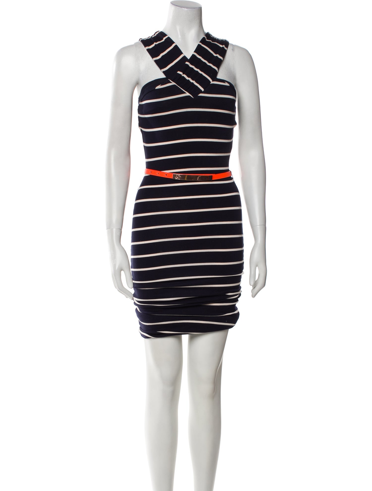 Ted Baker Striped Midi Length Dress