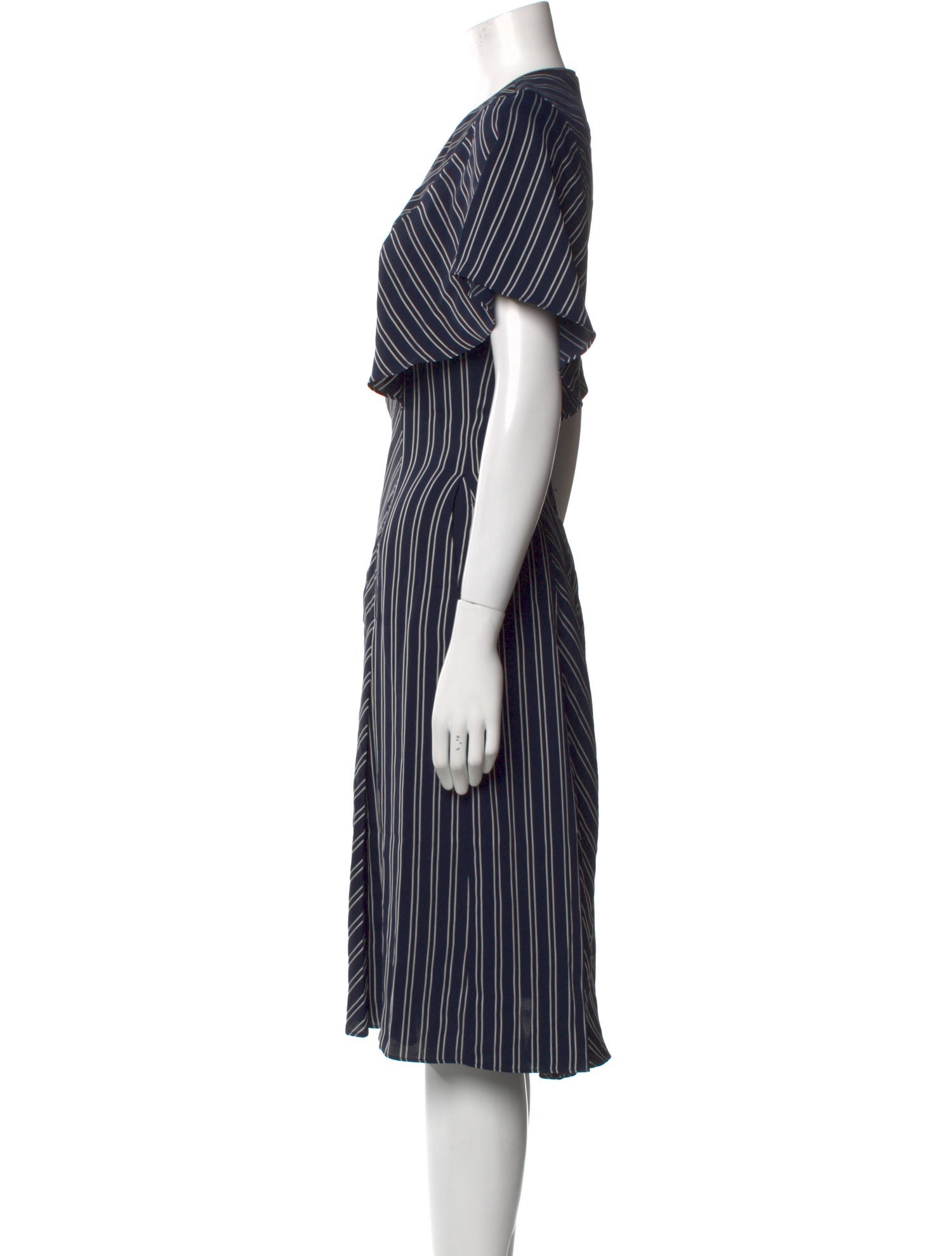 Ted Baker Striped Midi Length Dress