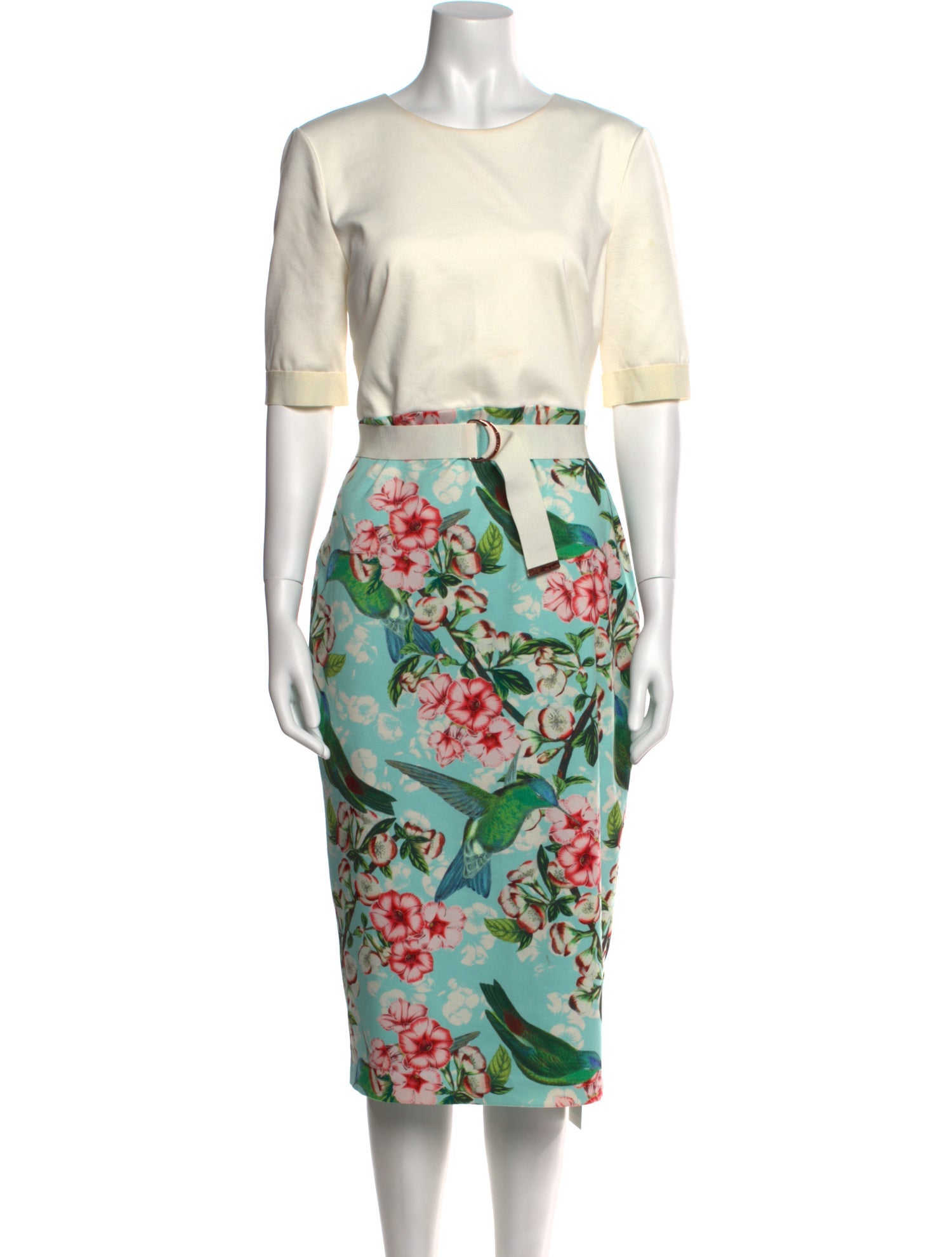 Ted Baker Graphic Print Midi Length Dress