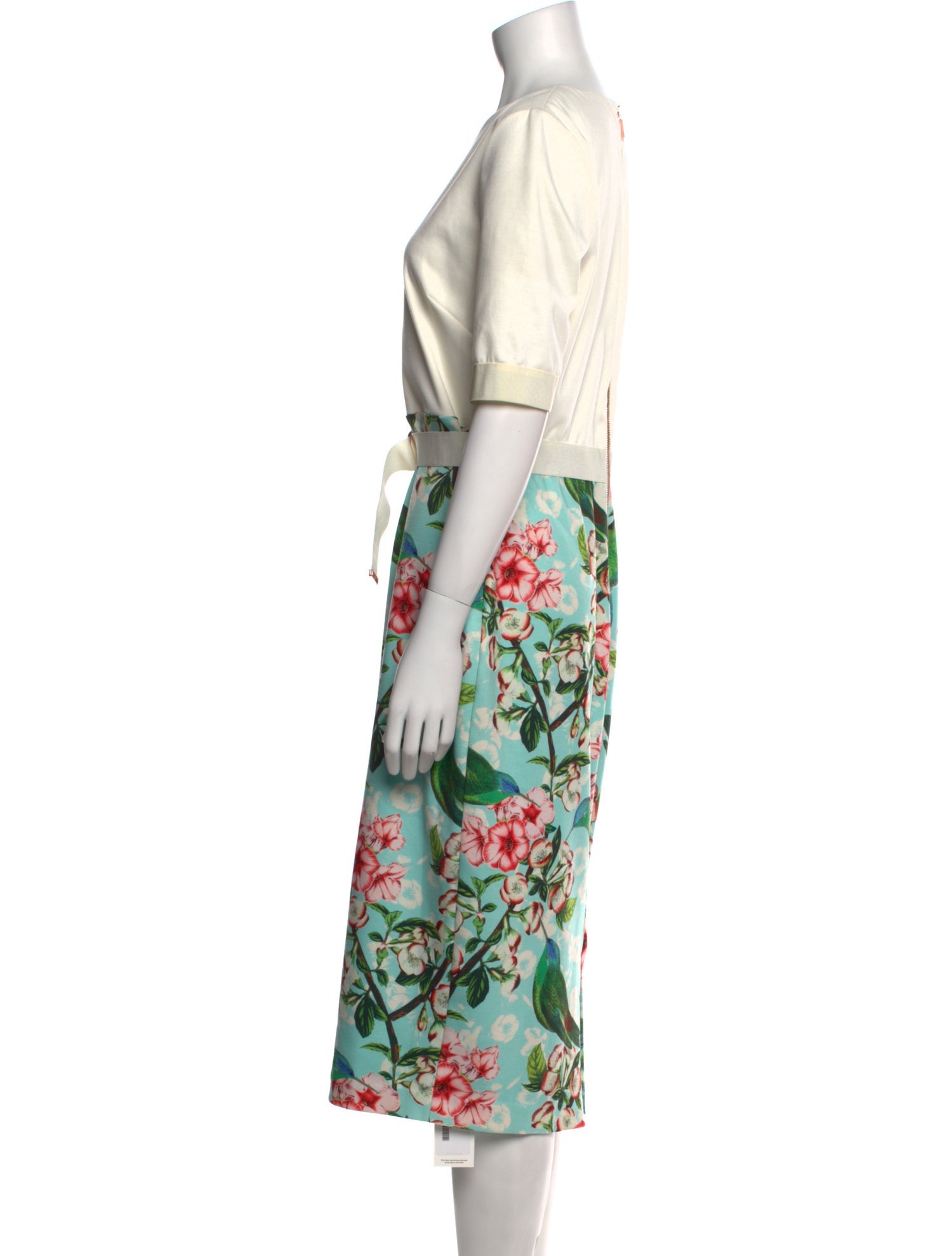 Ted Baker Graphic Print Midi Length Dress