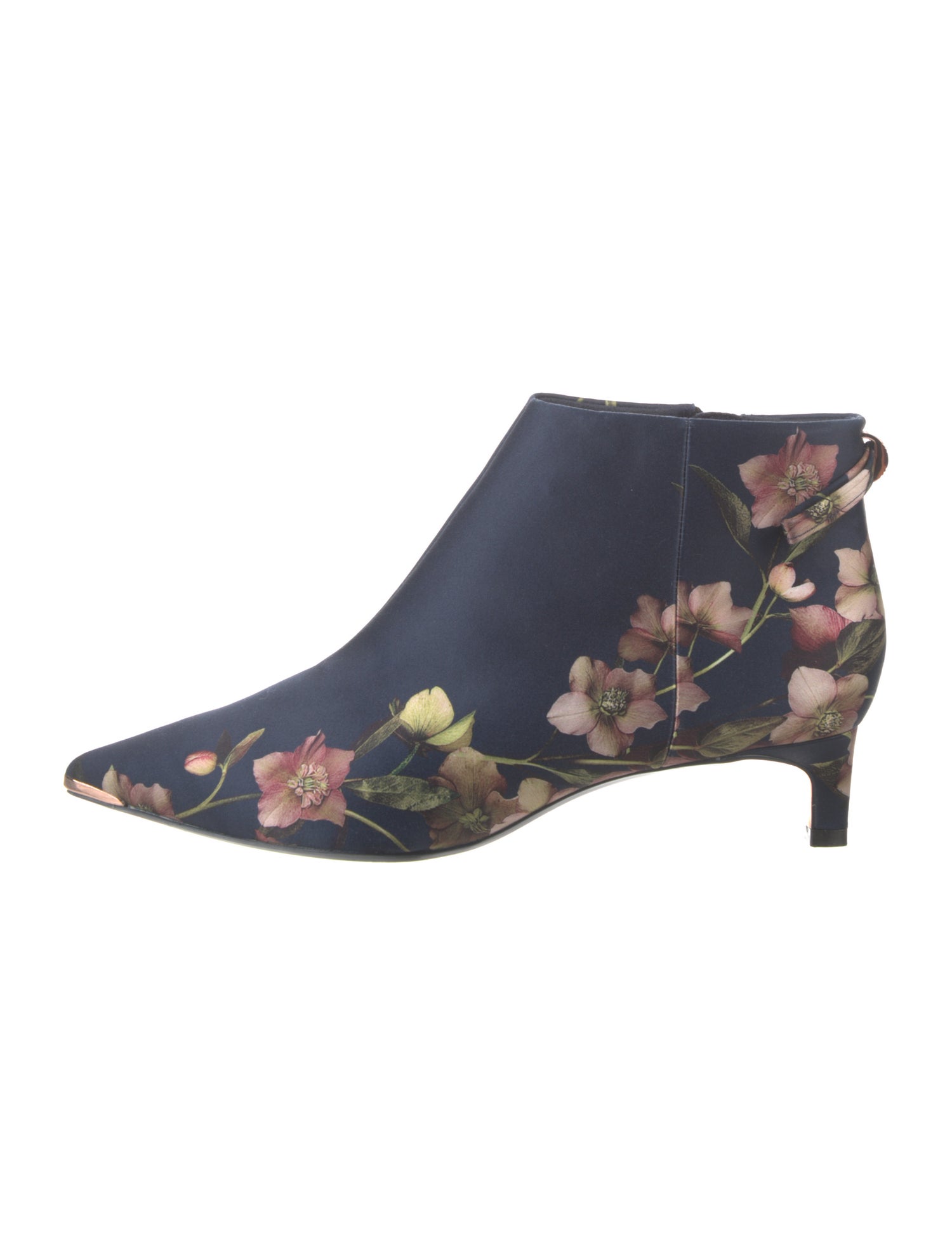 Ted Baker Satin Floral Print Chelsea Boots