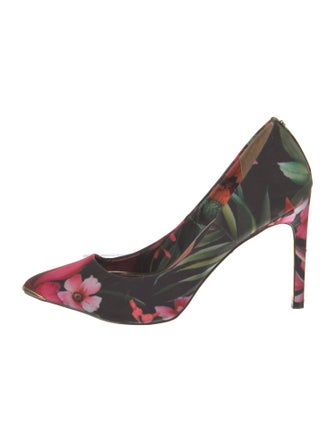 Ted Baker Canvas Floral Print Pumps
