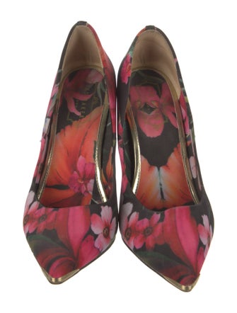 Ted Baker Canvas Floral Print Pumps
