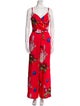 Ted Baker Printed Plunge Neckline Jumpsuit