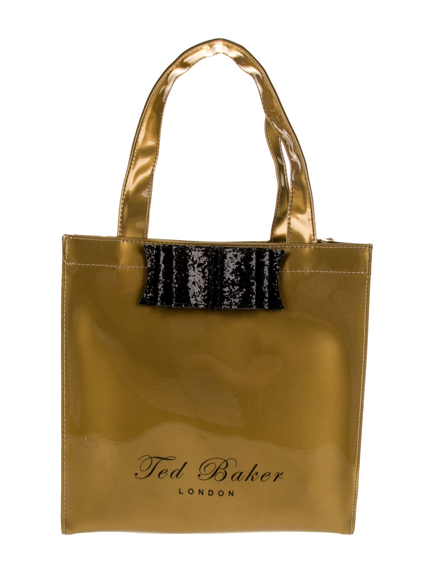 Ted Baker Patent Leather Top Handle Bag