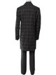 Ted Baker Wool Plaid Print Overcoat