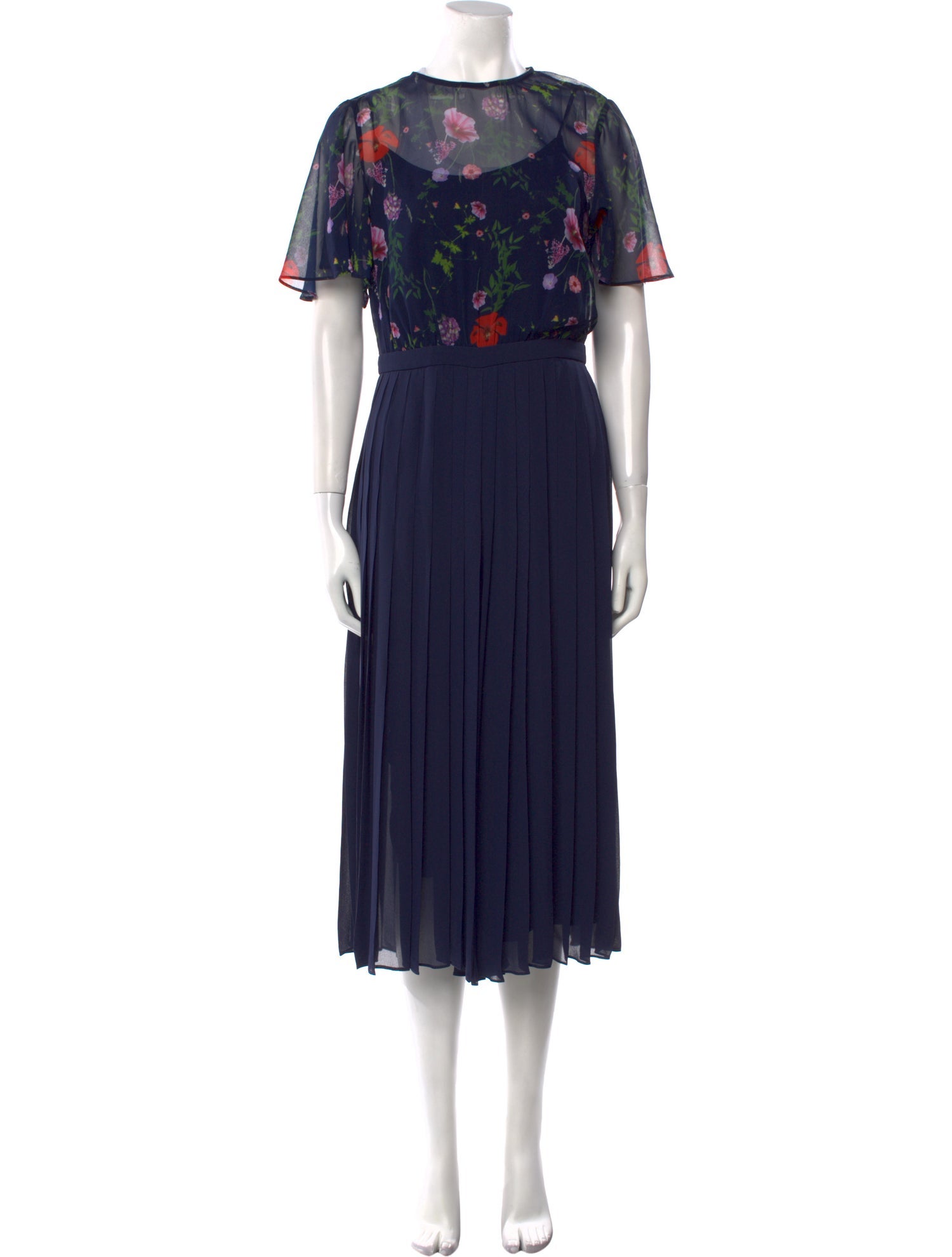 Ted Baker Floral Print Crew Neck Jumpsuit