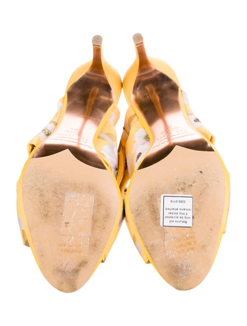 Ted Baker Satin Floral Print Slides