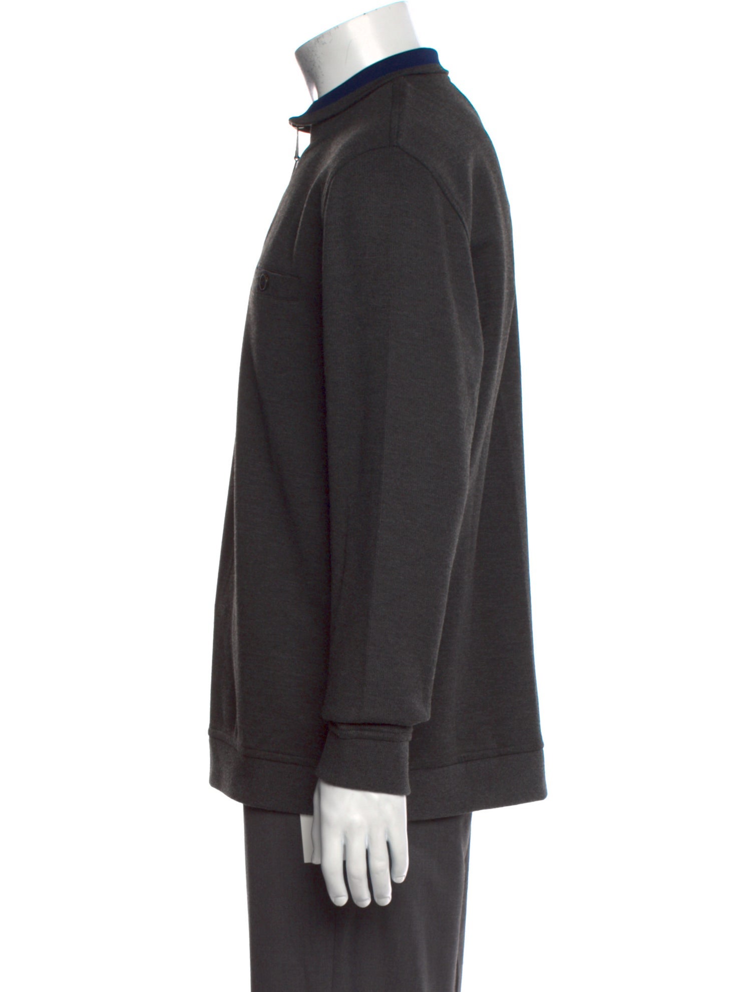 Ted Baker Mock Neck Long Sleeve Polo Sweater