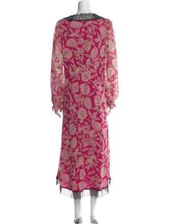 Ted Baker Floral Print Long Dress