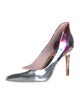 Ted Baker Patent Leather Printed Slingback Pumps