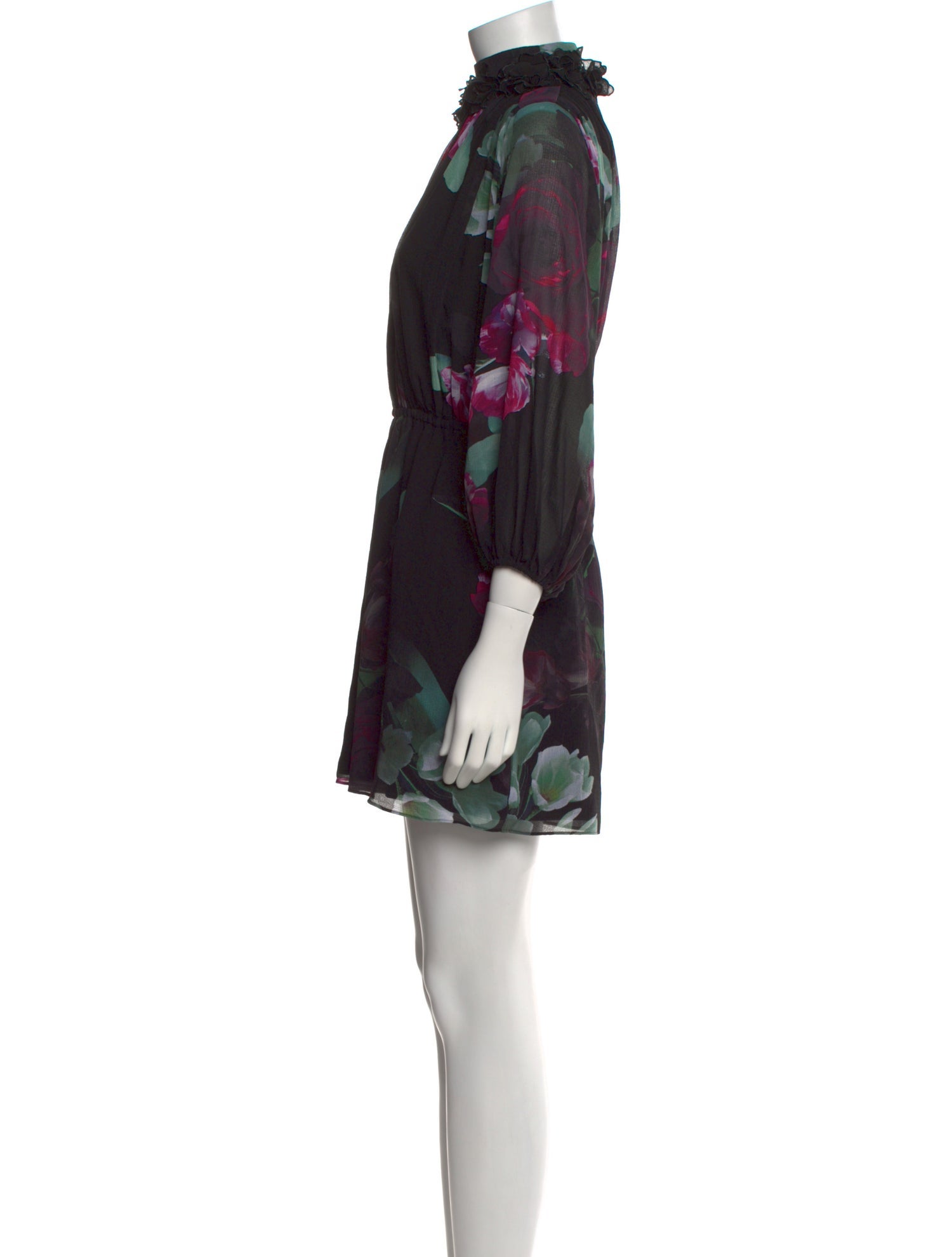 Ted Baker Floral Print Mock Neck Romper