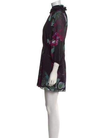 Ted Baker Floral Print Mock Neck Romper