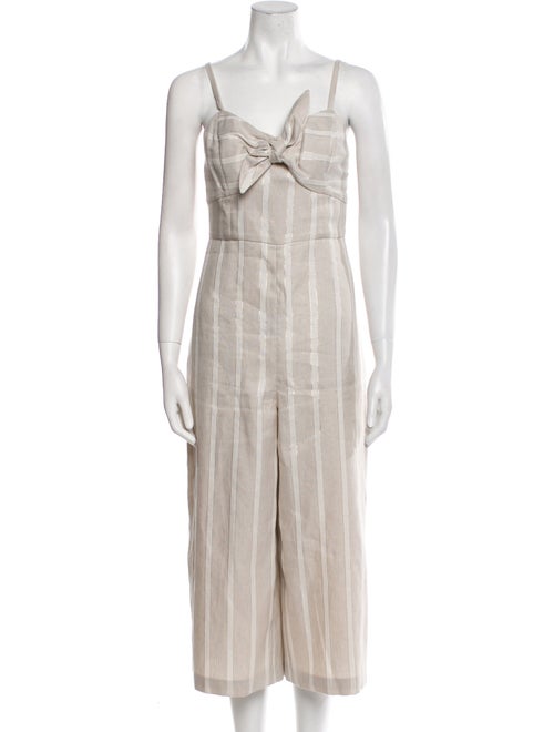 Ted Baker Striped Square Neckline Jumpsuit