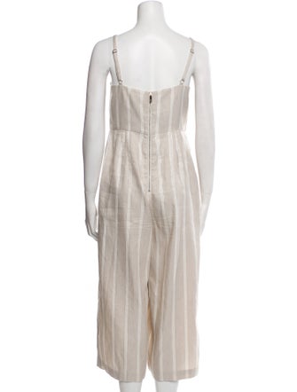 Ted Baker Striped Square Neckline Jumpsuit