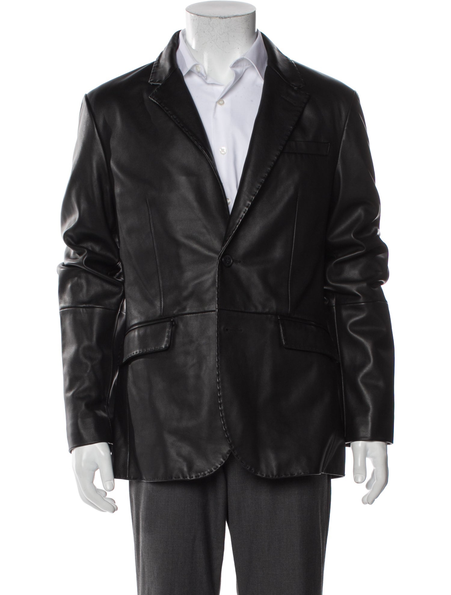 Maison Martin Margiela 5-Zip Leather Jacket - Red Outerwear