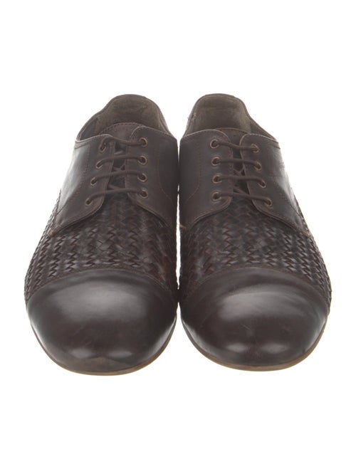 Ted Baker Leather Embroidered Accent Oxfords