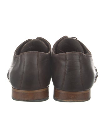 Ted Baker Leather Embroidered Accent Oxfords