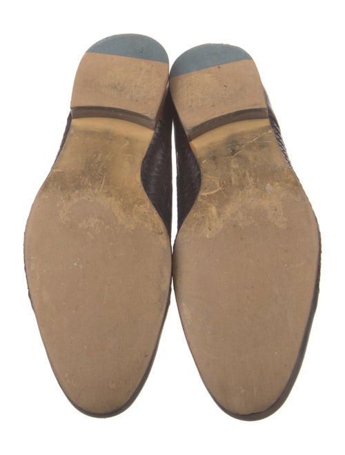 Ted Baker Leather Embroidered Accent Oxfords