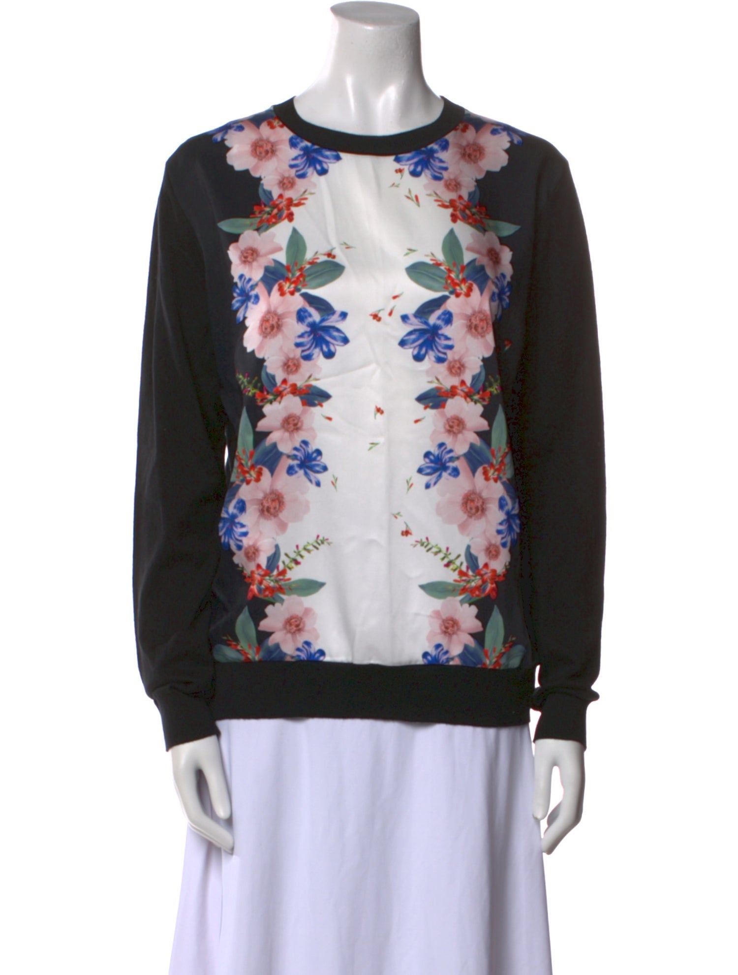 Ted Baker Floral Print Crew Neck Sweater