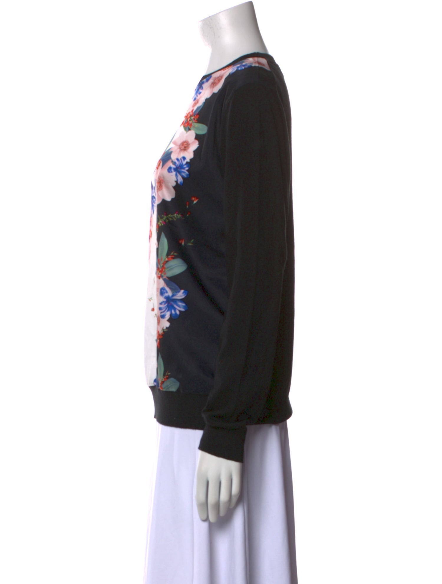Ted Baker Floral Print Crew Neck Sweater