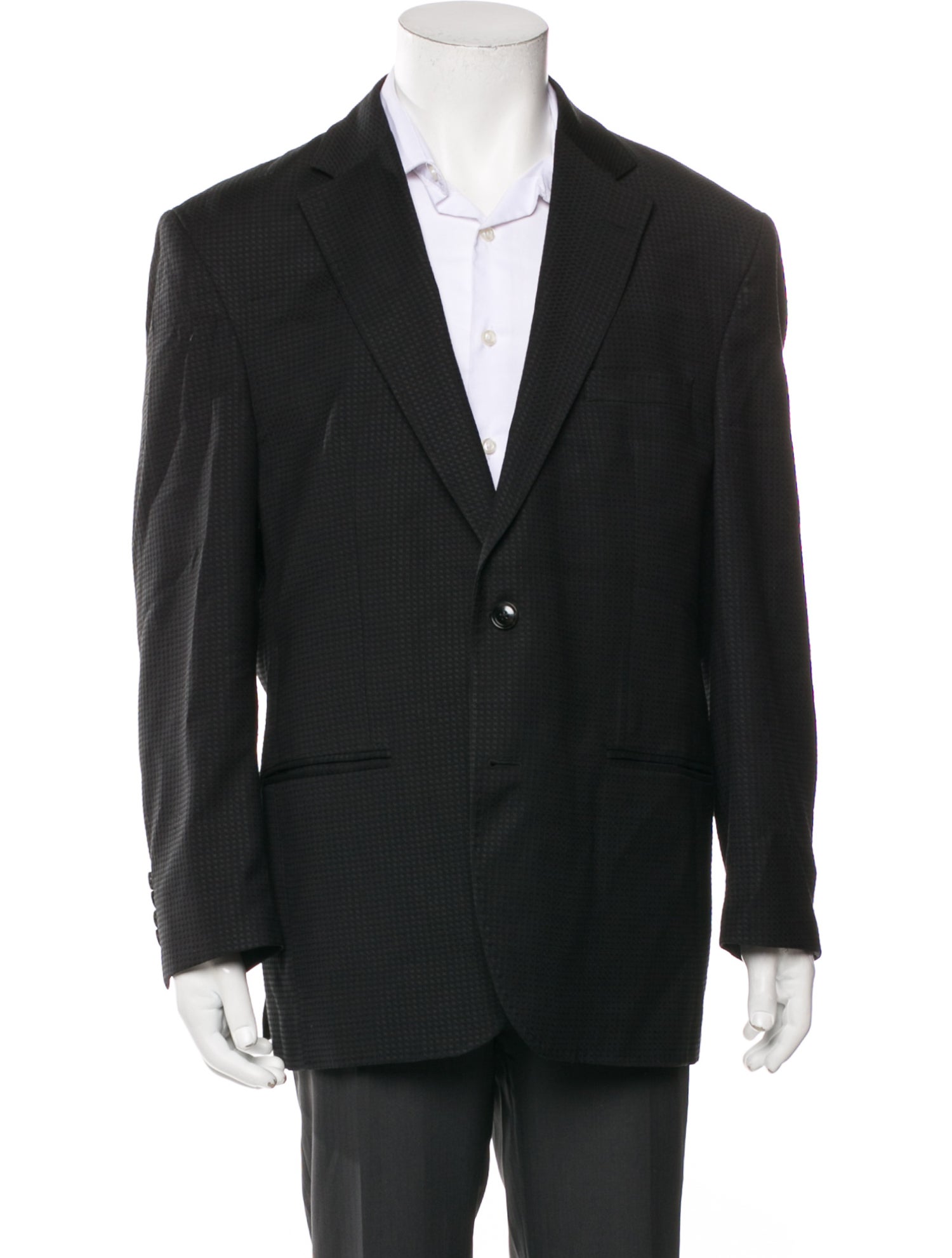 Ted Baker Wool Plaid Print Blazer