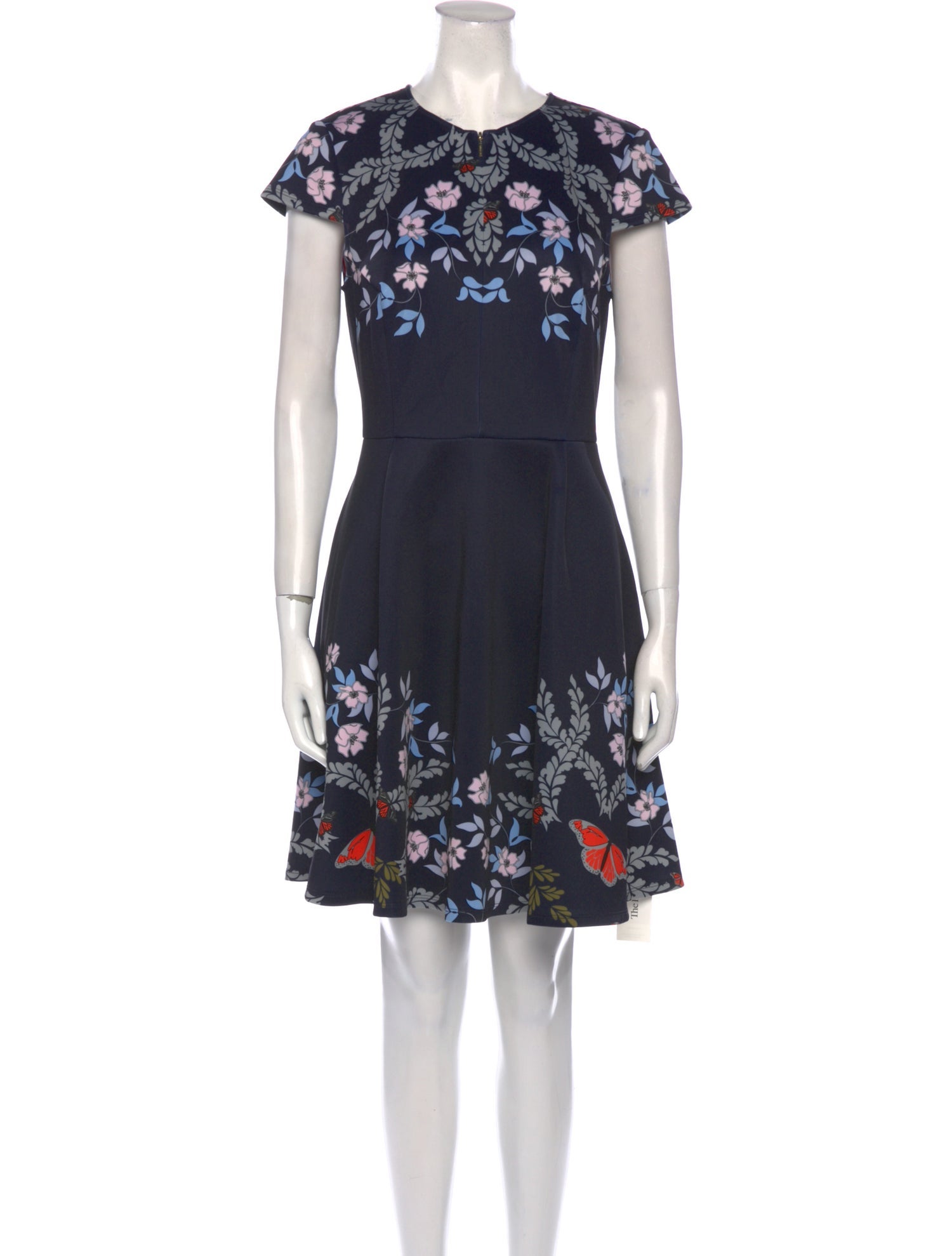 Ted Baker Floral Print Knee-Length Dress