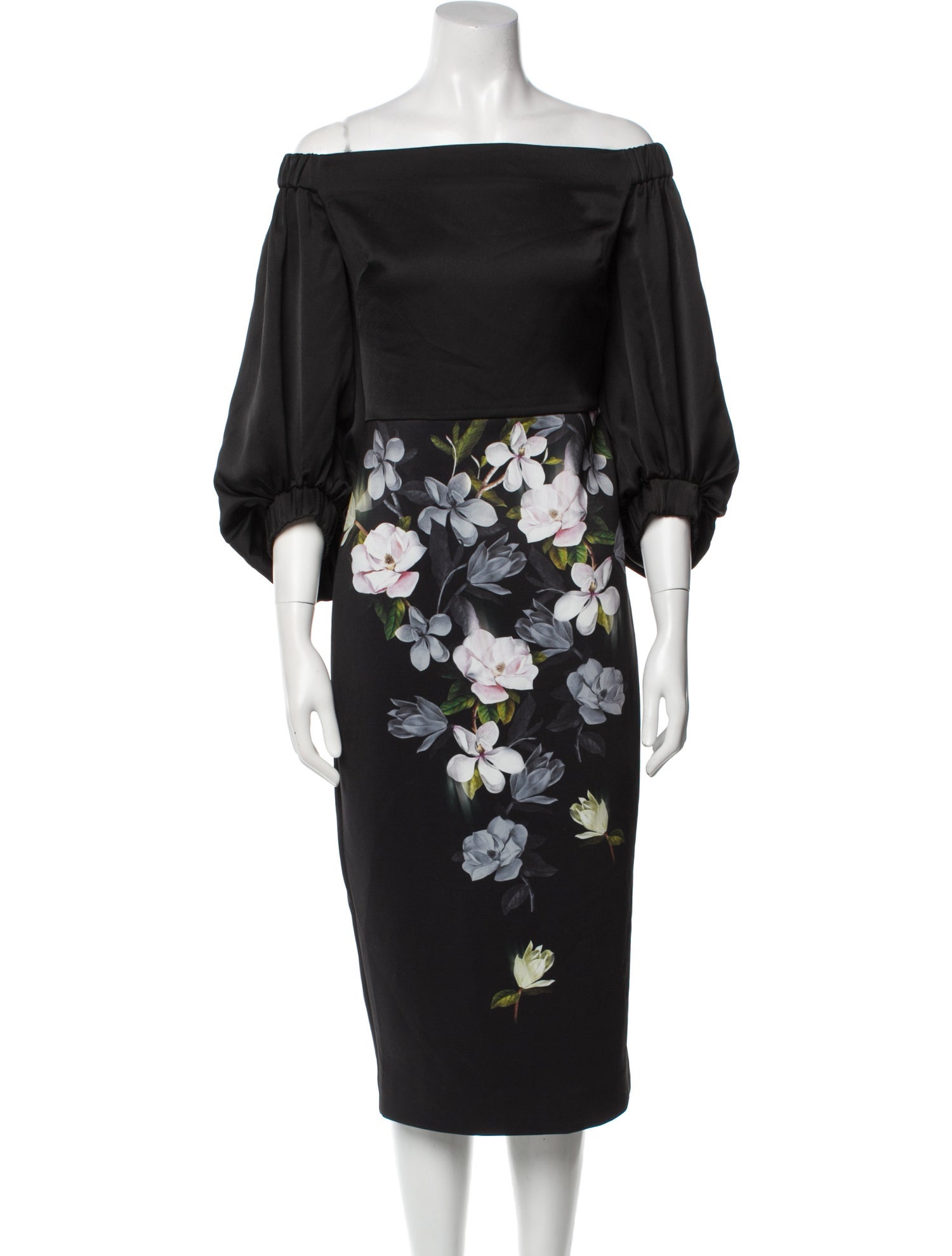 Ted Baker Floral Print Knee-Length Dress