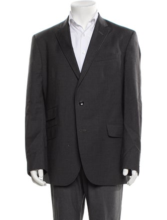 Ted Baker Wool Plaid Print Blazer