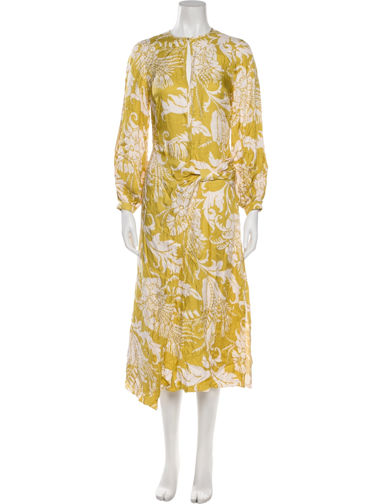 Ted Baker Floral Print Midi Length Dress